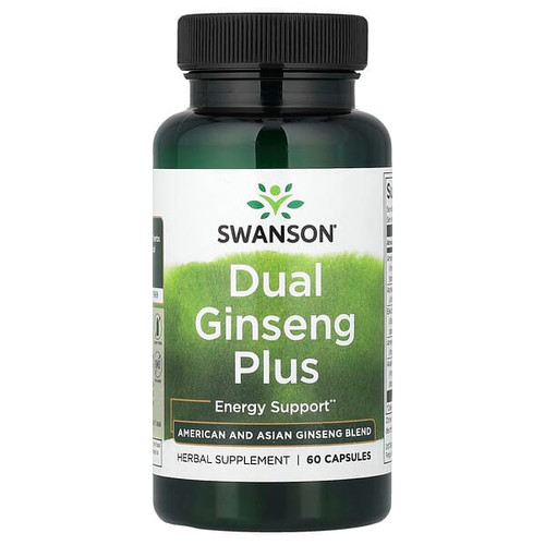 <img alt="Swanson Vitamins, Dual Ginseng Plus, 60 Capsules" title="Swanson Vitamins, Dual Ginseng Plus, 60 Capsules,087614142425"