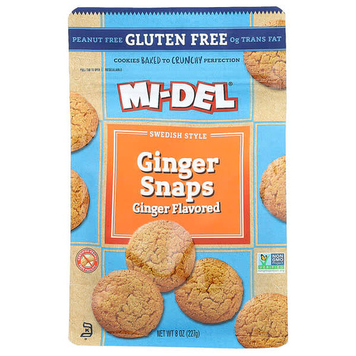 <img alt="Mi-Del Cookies, Swedish Style Ginger Snaps, Ginger , 8 oz (227 g)" title="Mi-Del Cookies, Swedish Style Ginger Snaps, Ginger , 8 oz (227 g),030684790676"
