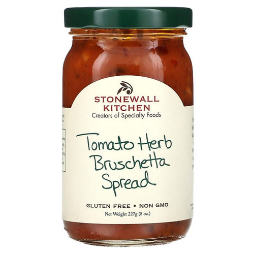 <img alt="Stonewall Kitchen, Tomato Herb Bruschetta Spread, 8 oz (227 g)" title="Stonewall Kitchen, Tomato Herb Bruschetta Spread, 8 oz (227 g),711381034316"