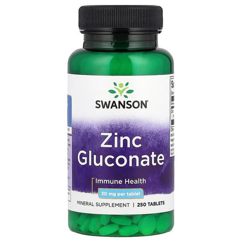 <img alt="Swanson Vitamins, Zinc Gluconate, 30 mg, 250 Tablets" title="Swanson Vitamins, Zinc Gluconate, 30 mg, 250 Tablets,087614012032"