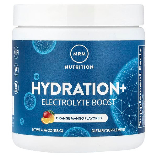 <img alt="MRM Nutrition, Hydration+ Electrolyte Boost, Orange Mango, 4.76 oz (135 g)" title="MRM Nutrition, Hydration+ Electrolyte Boost, Orange Mango, 4.76 oz (135 g),609492710550"
