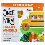 <img alt="Once Upon A Farm, Smart Wheels, Organic Toddler Soft-Baked Bar, Pineapple & Greens, 5 Bars, 0.67 oz (19 g) Each" title="Once Upon A Farm, Smart Wheels, Organic Toddler Soft-Baked Bar, Pineapple & Greens, 5 Bars, 0.67 oz (19 g) Each,810003512796"