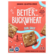 <img alt="Better with Buckwheat, Buckwheat Crackers, Sea Salt , 4.25 oz (120 g)" title="Better with Buckwheat, Buckwheat Crackers, Sea Salt , 4.25 oz (120 g),850043674061"