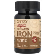 <img alt="Deva, Vegan Chelated Iron, 90 Tablets" title="Deva, Vegan Chelated Iron, 90 Tablets,895634000379"
