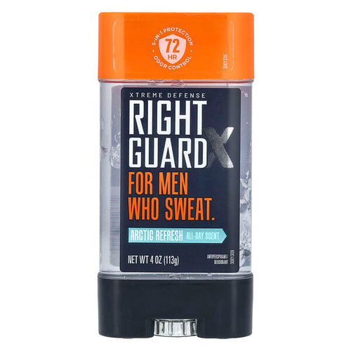 <img alt="Right Guard, Xtreme Defense, Antiperspirant-Deodorant, Arctic Refresh, 4 oz (113 g)" title="Right Guard, Xtreme Defense, Antiperspirant-Deodorant, Arctic Refresh, 4 oz (113 g),850042203224"