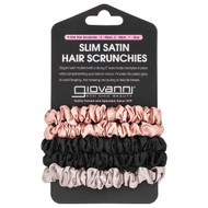 <img alt="Giovanni, Slim Satin Hair Scrunchies, Blush, Black, Gray, 5 Scrunchies" title="Giovanni, Slim Satin Hair Scrunchies, Blush, Black, Gray, 5 Scrunchies,716237188403"