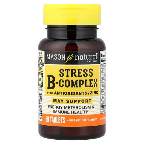 <img alt="Mason Natural, Stress B-Complex with Antioxidants + Zinc, 60 Tablets" title="Mason Natural, Stress B-Complex with Antioxidants + Zinc, 60 Tablets,311845074553"