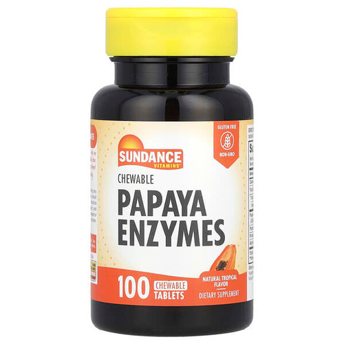 <img alt="Sundance Vitamins, Chewable Papaya Enzymes, Natural Tropical , 100 Chewable Tablets" title="Sundance Vitamins, Chewable Papaya Enzymes, Natural Tropical , 100 Chewable Tablets,840093105714"