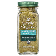 <img alt="Simply Organic, Rotisserie Style Seasoning, Lemon Pepper, 3.42 oz (97 g)" title="Simply Organic, Rotisserie Style Seasoning, Lemon Pepper, 3.42 oz (97 g),089836190932"