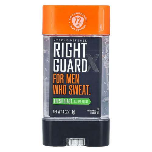 <img alt="Right Guard, Xtreme Defense, Antiperspirant-Deodorant, Fresh Blast, 4 oz (113 g)" title="Right Guard, Xtreme Defense, Antiperspirant-Deodorant, Fresh Blast, 4 oz (113 g),850042203248"