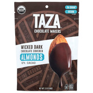 <img alt="Taza Chocolate, Wicked Dark Chocolate Covered Almonds, 87% Cacao, 3.5 oz (99 g)" title="Taza Chocolate, Wicked Dark Chocolate Covered Almonds, 87% Cacao, 3.5 oz (99 g),850033354027"