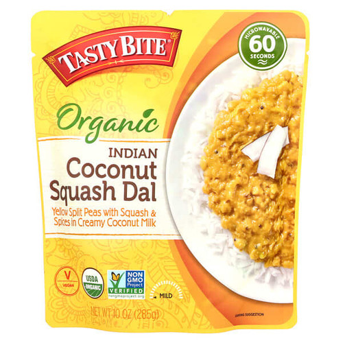<img alt="Tasty Bite, Organic Indian Coconut Squash Dal, Mild,  10 oz (285 g)" title="Tasty Bite, Organic Indian Coconut Squash Dal, Mild,  10 oz (285 g),782733020134"