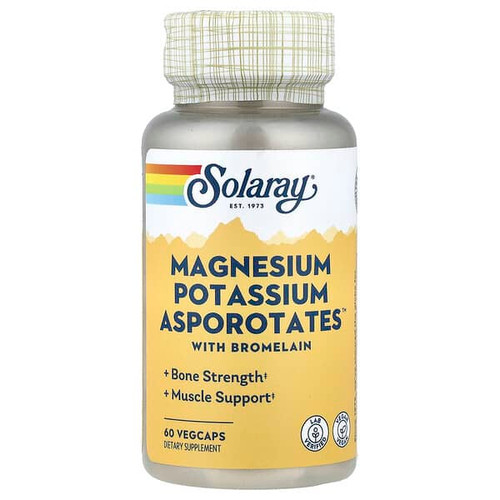 <img alt="Solaray, Magnesium, Potassium, Asporotates with Bromelain, 60 Vegcaps" title="Solaray, Magnesium, Potassium, Asporotates with Bromelain, 60 Vegcaps,076280045161"