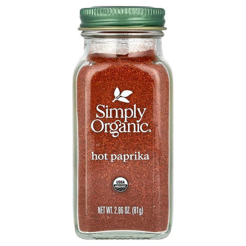 <img alt="Simply Organic, Hot Paprika, 2.86 oz (81 g)" title="Simply Organic, Hot Paprika, 2.86 oz (81 g),089836196507"