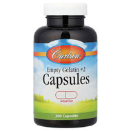 <img alt="Carlson, Empty Gelatin Capsules #2 , 200 Capsules" title="Carlson, Empty Gelatin Capsules #2 , 200 Capsules,088395094163"