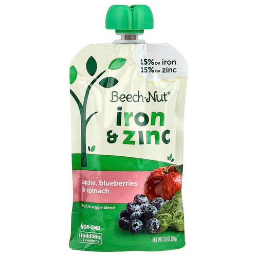 <img alt="3 PACK of Beech-Nut, Iron & Zinc, 12+ Months, Apple, Blueberries & Spinach, 3.5 oz (99 g)" title="3 PACK of Beech-Nut, Iron & Zinc, 12+ Months, Apple, Blueberries & Spinach, 3.5 oz (99 g),052200011355"
