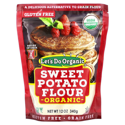 <img alt="Lets Do Organic, Lets Do Organic, Organic Sweet Potato Flour, 12 oz (340 g)" title="Lets Do Organic, Lets Do Organic, Organic Sweet Potato Flour, 12 oz (340 g),043182005456"