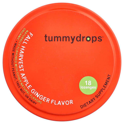 <img alt="Tummydrops, Organic Fall Harvest Apple Ginger, 18 Lozenges" title="Tummydrops, Organic Fall Harvest Apple Ginger, 18 Lozenges,850573003720"