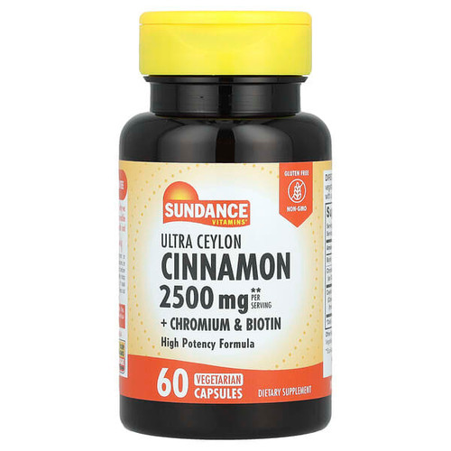 <img alt="Sundance Vitamins, Ultra Ceylon Cinnamon + Chromium & Biotin, 60 Vegetarian Capsules" title="Sundance Vitamins, Ultra Ceylon Cinnamon + Chromium & Biotin, 60 Vegetarian Capsules,840093102409"