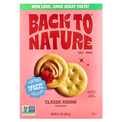 <img alt="Back to Nature, Crackers, Classic Round, 6.5 oz (184 g)" title="Back to Nature, Crackers, Classic Round, 6.5 oz (184 g),819898010103"