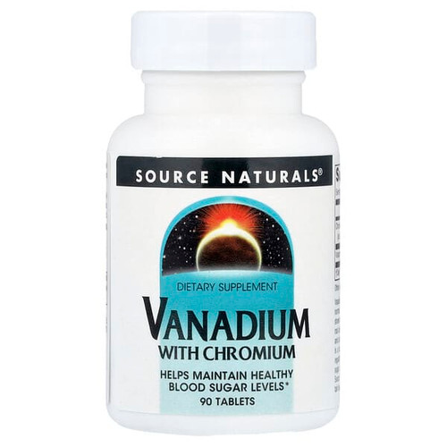 <img alt="Source Naturals, Vanadium with Chromium, 90 Tablets" title="Source Naturals, Vanadium with Chromium, 90 Tablets,021078018353"
