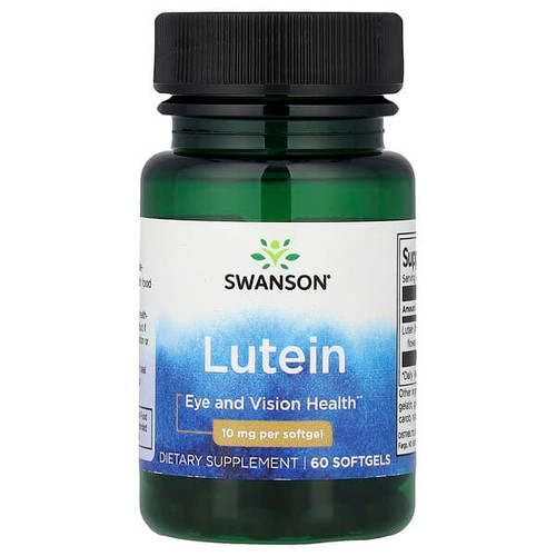 <img alt="Swanson Vitamins, Lutein, 10 mg, 60 Softgels" title="Swanson Vitamins, Lutein, 10 mg, 60 Softgels,087614029795"