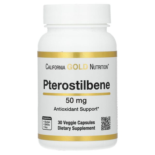 <img alt="California Gold Nutrition, Pterostilbene, 50 mg, 30 Veggie Capsules" title="California Gold Nutrition, Pterostilbene, 50 mg, 30 Veggie Capsules,898220018475"