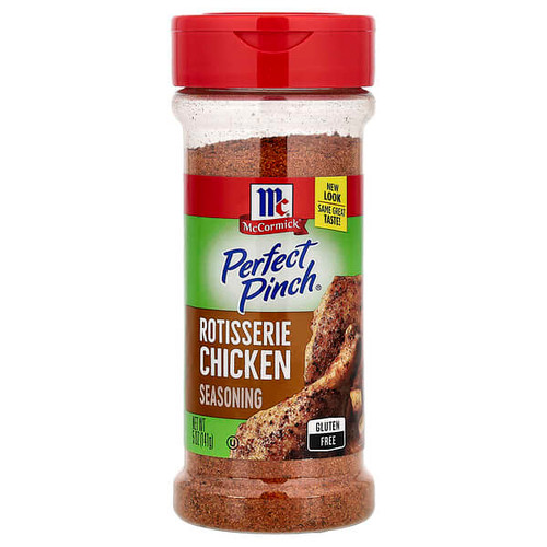 <img alt="McCormick, Perfect Pinch Rotisserie Chicken Seasoning, 5 oz (141 g)" title="McCormick, Perfect Pinch Rotisserie Chicken Seasoning, 5 oz (141 g),052100049687"