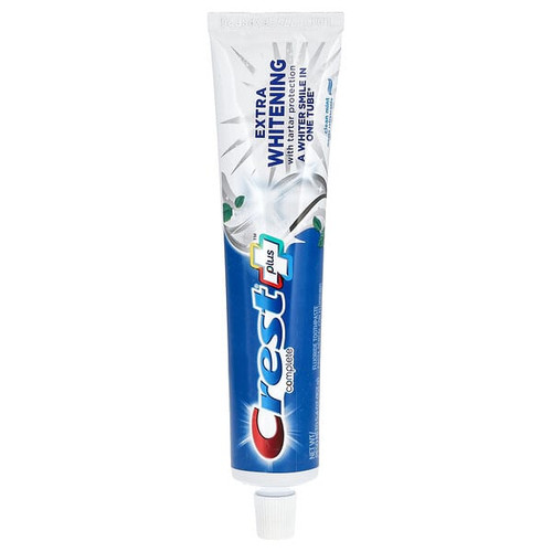 <img alt="Crest, Plus Complete, Fluoride Toothpaste, Extra Whitening with Tartar Protection, Clean Mint, 5.4 oz (153 g)" title="Crest, Plus Complete, Fluoride Toothpaste, Extra Whitening with Tartar Protection, Clean Mint, 5.4 oz (153 g),030772082966"