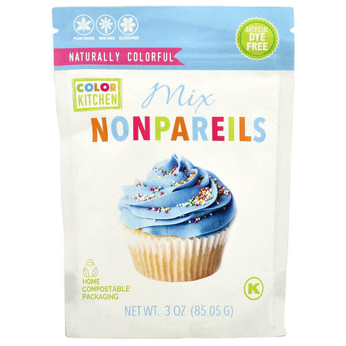 <img alt="ColorKitchen, Mix Nonpareils Sprinkles, 3 oz (85.05 g)" title="ColorKitchen, Mix Nonpareils Sprinkles, 3 oz (85.05 g),850008949463"