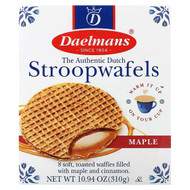<img alt="Daelmans, Stroopwafels, Maple, 8 Waffles, 10.94 oz (310 g)" title="Daelmans, Stroopwafels, Maple, 8 Waffles, 10.94 oz (310 g),853754003366"