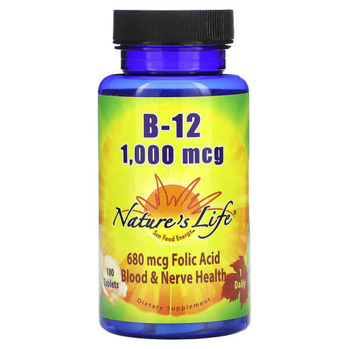 <img alt="Natures Life, B-12, 1,000 mcg, 100 Tablets" title="Natures Life, B-12, 1,000 mcg, 100 Tablets,040647001336"