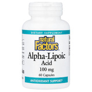 <img alt="Natural Factors, Alpha-Lipoic Acid, 100 mg, 60 Capsules" title="Natural Factors, Alpha-Lipoic Acid, 100 mg, 60 Capsules,068958020952"