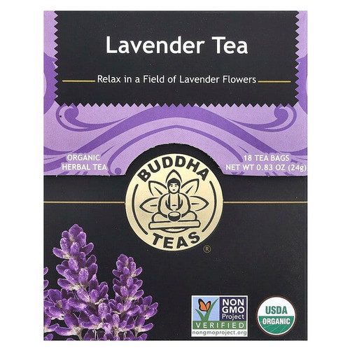 <img alt="Buddha Teas, Organic Herbal Tea, Lavender, Caffeine Free , 18 Tea Bags, 0.83 oz (24 g)" title="Buddha Teas, Organic Herbal Tea, Lavender, Caffeine Free , 18 Tea Bags, 0.83 oz (24 g),819005011337"