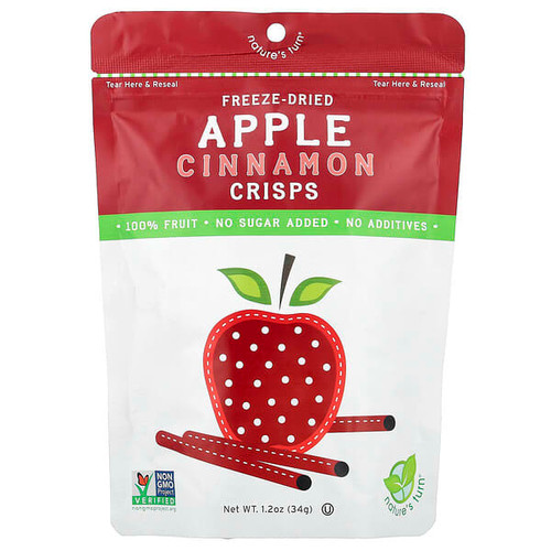<img alt="Natures Turn, Freeze-Dried Apple Cinnamon Crisps, 1.2 oz (34 g)" title="Natures Turn, Freeze-Dried Apple Cinnamon Crisps, 1.2 oz (34 g),856366002482"