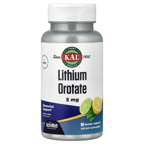 <img alt="KAL, Lithium Orotate, Lemon Lime , 5 mg, 90 Micro Tablets" title="KAL, Lithium Orotate, Lemon Lime , 5 mg, 90 Micro Tablets,021245752110"