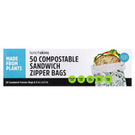 <img alt="Lunchskins, Compostable Sandwich Zipper Bags, 50 Bags" title="Lunchskins, Compostable Sandwich Zipper Bags, 50 Bags,860005993383"