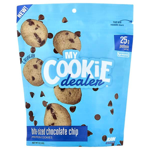 <img alt="My Cookie Dealer Protein, Bite-Sized Protein Cookies, Chocolate Chip, 5 oz (142 g)" title="My Cookie Dealer Protein, Bite-Sized Protein Cookies, Chocolate Chip, 5 oz (142 g),850069104221"