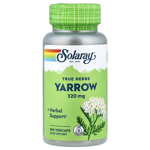 <img alt="Solaray, True Herbs, Yarrow, 320 mg, 100 VegCaps" title="Solaray, True Herbs, Yarrow, 320 mg, 100 VegCaps,076280016901"