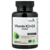 <img alt="Futurebiotics, Vitamin K2 + D3 Minis, 180 Tablets" title="Futurebiotics, Vitamin K2 + D3 Minis, 180 Tablets,049479504718"