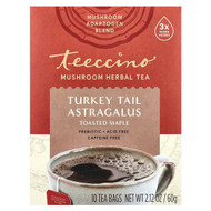 <img alt="Teeccino, Mushroom Herbal Tea, Turkey Tail Astragalus, Toasted Maple, Caffeine Free, 10 Tea Bags, 2.12 oz (60 g)" title="Teeccino, Mushroom Herbal Tea, Turkey Tail Astragalus, Toasted Maple, Caffeine Free, 10 Tea Bags, 2.12 oz (60 g),795239450503"
