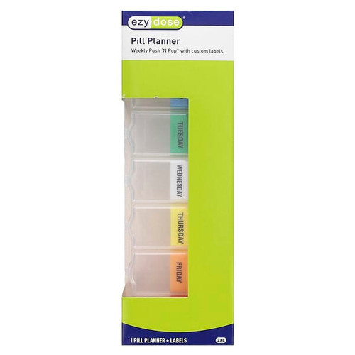 <img alt="Ezy Dose, Weekly Push N Pop Pill Planner with Labels, 2XL, 1 Count" title="Ezy Dose, Weekly Push N Pop Pill Planner with Labels, 2XL, 1 Count,025715675640"