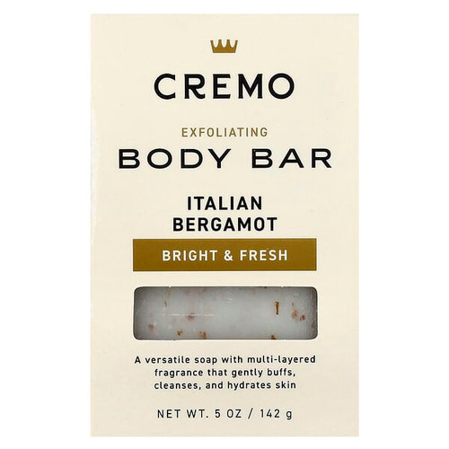 <img alt="Cremo, Exfoliating Body Bar, Italian Bergamot , 5 oz (142 g)" title="Cremo, Exfoliating Body Bar, Italian Bergamot , 5 oz (142 g),811847038435"