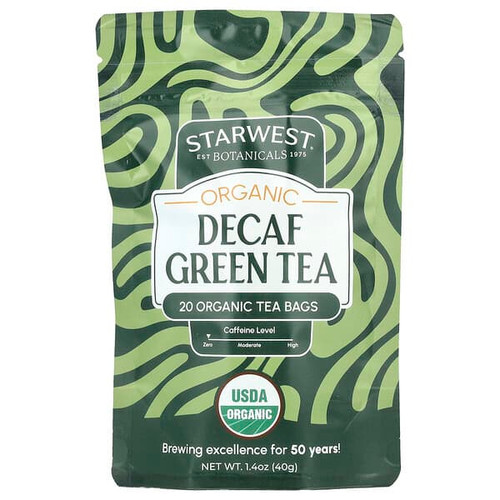 <img alt="Starwest Botanicals, Organic Decaf Green Tea, 20 Tea Bags, 1.4 oz (40 g)" title="Starwest Botanicals, Organic Decaf Green Tea, 20 Tea Bags, 1.4 oz (40 g),767963175540"