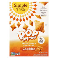 <img alt="Simple Mills, Pop Mmms, Baked Snack Crackers, Cheddar, 4 oz (113 g)" title="Simple Mills, Pop Mmms, Baked Snack Crackers, Cheddar, 4 oz (113 g),810021671734"