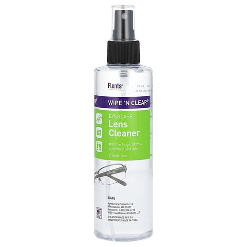 <img alt="Flents, Wipe N Clear, Eyeglass Lens Cleaner, 8 fl oz (236.6 ml)" title="Flents, Wipe N Clear, Eyeglass Lens Cleaner, 8 fl oz (236.6 ml),077602004484"