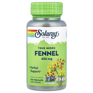<img alt="Solaray, True Herbs, Fennel, 450 mg, 100 VegCaps" title="Solaray, True Herbs, Fennel, 450 mg, 100 VegCaps,076280012606"