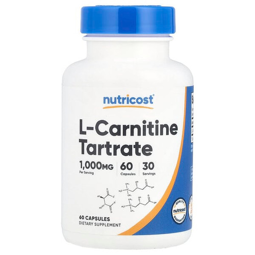 <img alt="Nutricost, L-Carnitine Tartrate, 60 Capsules (500 mg per Capsule)" title="Nutricost, L-Carnitine Tartrate, 60 Capsules (500 mg per Capsule),810139574057"