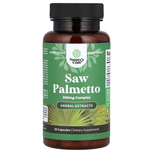 <img alt="Natures Craft, Saw Palmetto, 500 mg, 30 Capsules" title="Natures Craft, Saw Palmetto, 500 mg, 30 Capsules,850047947963"