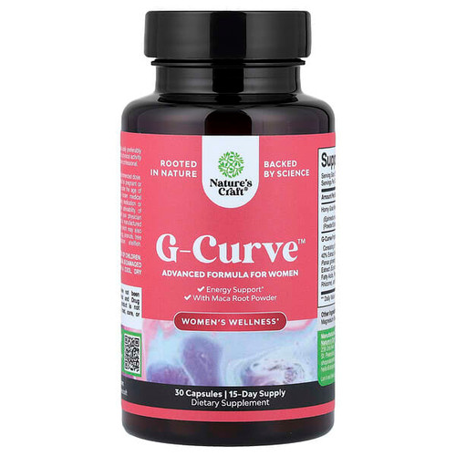<img alt="Natures Craft, Womens Wellness, G-Curve, 30 Capsules" title="Natures Craft, Womens Wellness, G-Curve, 30 Capsules,850050639077"